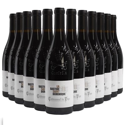 Case of 12 La Bastide, St Dominique Chateauneuf-de-Pape 75cl Red Wine